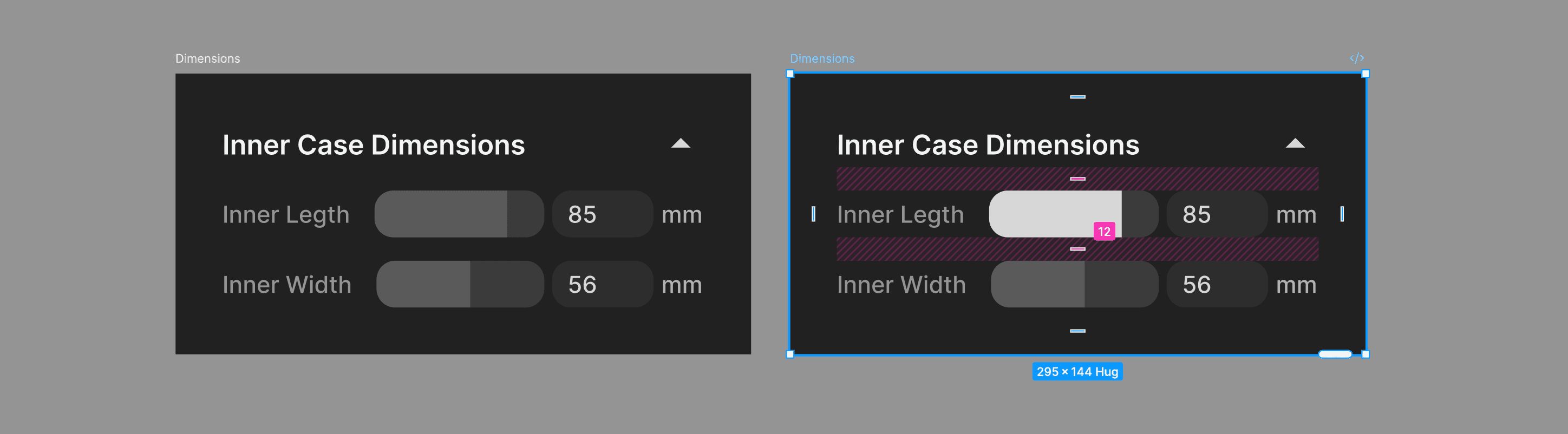 Origami Studio slider interaction prototype.